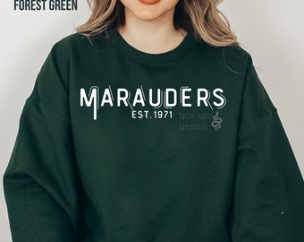 Sweat-shirt ras du cou rétro Marauders | La dette du temps | Fanfiction | Maraudeurs | Fandom | ATYD | Magique | Méfait géré | Azkaban