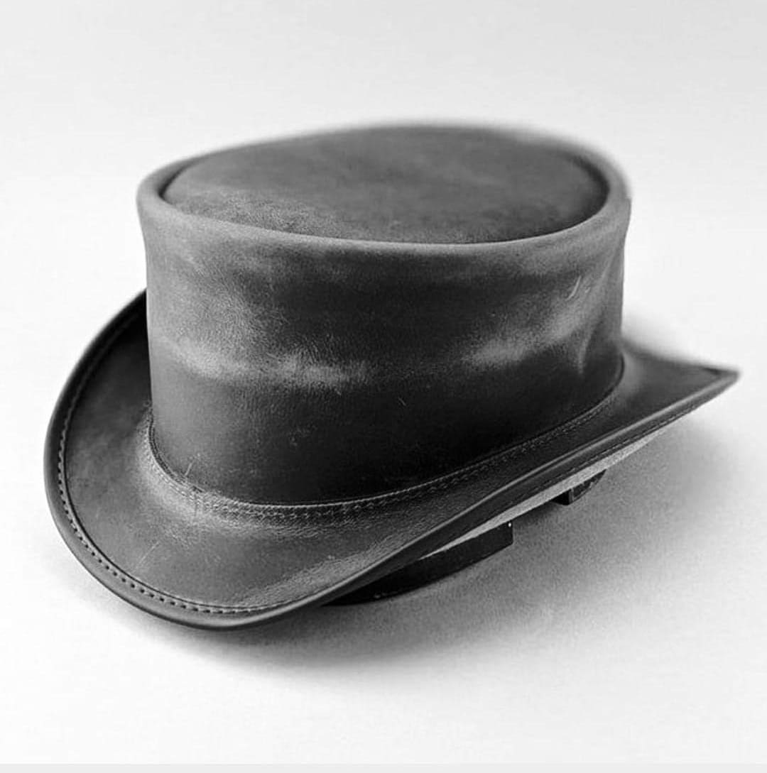 Men's Classic Marlow Leather Top Hat Unbanded -  Denmark