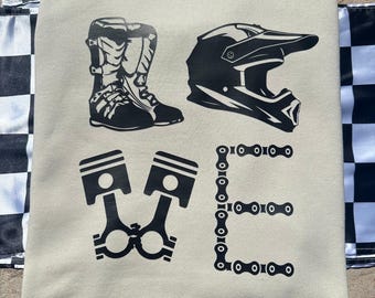 Moto Love Crewneck, Dirtbike Love Shirt, Race Shirt, Dirtbike Gift, Racing Season Shirt, Motocross Gift, Race Day Vibes, Supercross Shirt