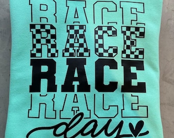 Race Day Sweatshirt, Checkered Race Shirt, Race Day Shirt, Mom Racing Gift, Racing Season Shirt, Race Mom Era, Racing Sweater, Race Vibes