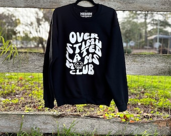 Sudadera del Club de Mamás Sobreestimuladas / Sudadera con capucha de Mamás Sobreestimuladas / Suéter del Club de Mamás / Regalo para Mamá / Sudadera de Mamá / Sobreestimulada