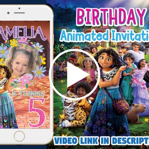 Animated Encanto Invitation, Encanto Video Invitation, Encanto Invite, Encanto Birthday, Encanto Maribel, Isabella