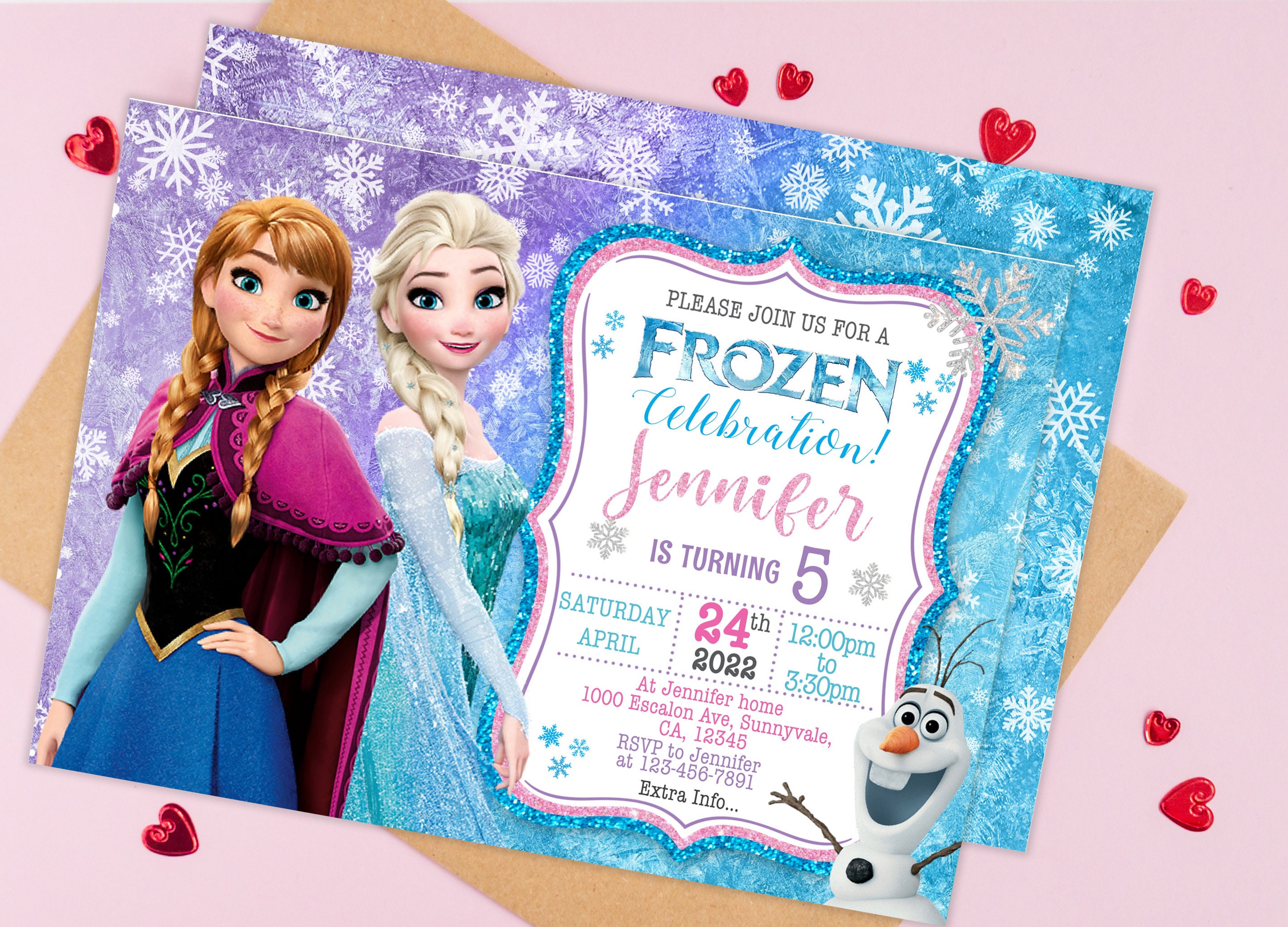 Frozen Invitation Template