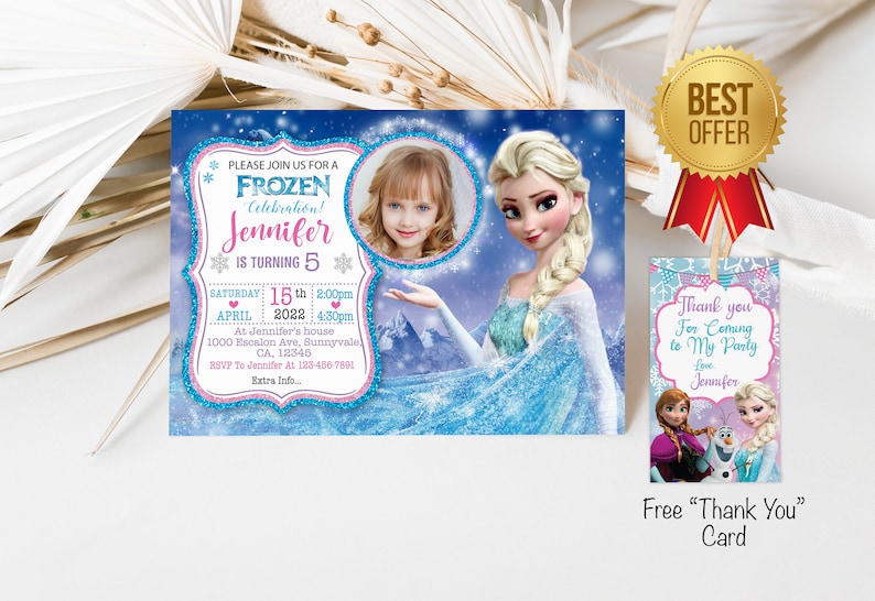 Frozen Geburtstagseinladung Vorlage ELSA ANNA EINLADUNG - Etsy Schweiz