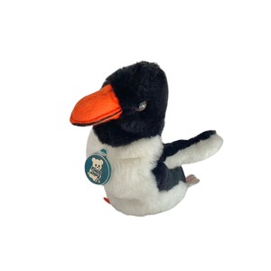 Vintage 1982 Dakin Paddles Penguin Plush Doll Tags Attached