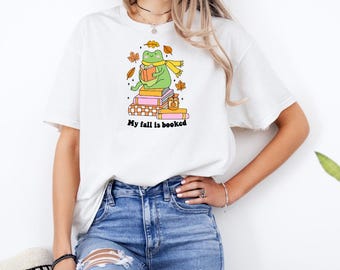 My Fall Is Booked White T-Shirt with Premium DTF Transfer | Custom Graphic Tee | Unisex Comfort Fit