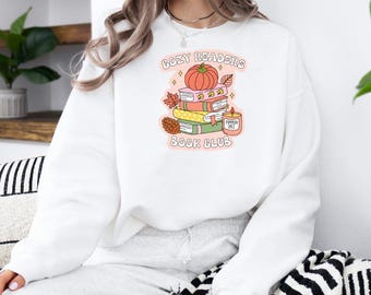 Cozy Readers Book Club Sweatshirt with Premium DTF Transfer | Cozy Unisex Graphic Pullover