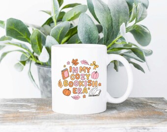 In My Cozy Bookish Era Mug | 11oz Ceramic Coffee Cup (Dishwasher Safe)