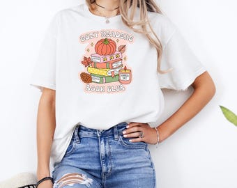 Cozy Readers Book Club White T-Shirt with Premium DTF Transfer | Custom Graphic Tee | Unisex Comfort Fit