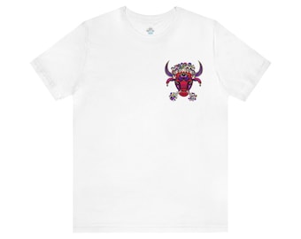 Cabeza de Tauro - Camiseta con espalda de champiñones