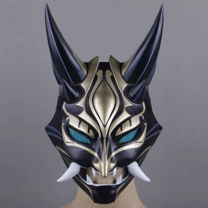 Genshin Impact Xiao Resin Helmet Cosplay Mask - Etsy