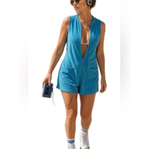 Terry Cloth Romper Women - Etsy