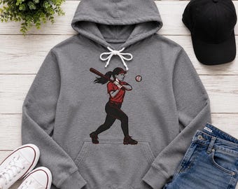 Softball Hoodie: Lightweight Ring-Spun Cotton Sweatshirt