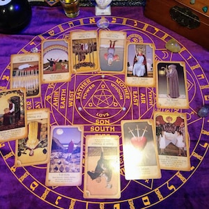 Chinese dierenriem Jaarlijkse vooruitziende blik Gelukkig nieuwjaar Astrologische Tarot Verspreiding Lezen 12 vragen (12 kaarten) Ca. 1 jaar