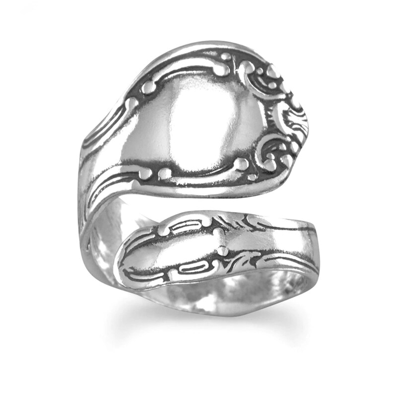 Adjustable Sterling Silver Spoon Ring, Rings Made From Silver Spoons