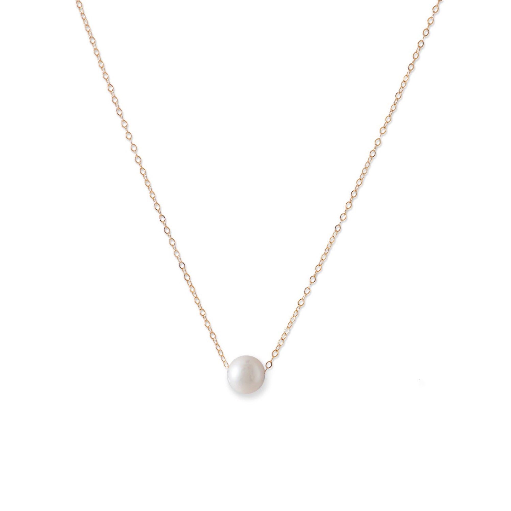 14 Karat Gold Freshwater Pearl Necklace 