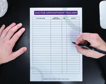 Doctor Visit Log l Doctor Appointment Tracker l Doctor Visit Planner l Doctor Appointment Log l Doctor Appointment Planner l Printable Log