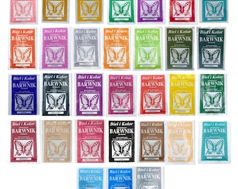 Tinte para telas de 10 g, 31 colores para elegir, tinte textil para algodón, lino, viscosa y nailon.