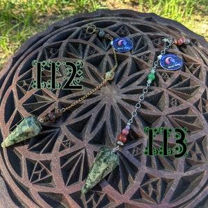 Pendulum MASTERLIST - One-of-a-kind Genuine Crystal Dowsing Pendulum (From NC)