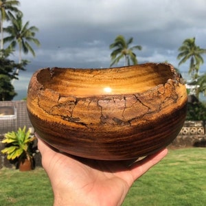 Monkey pod live edge bowl