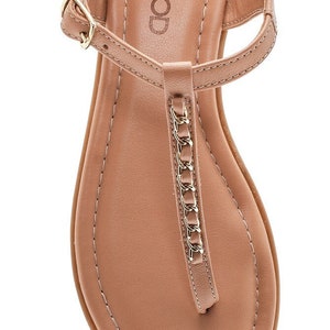 WOMEN LEATHER SANDAL beige