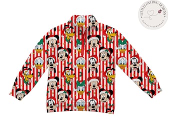 PREORDER Christmas Friends Quarter Zip | Disney Christmas Pullover | Unisex Holiday Sweatshirt | Matching Family