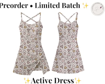 Mickey Cheetah Print Active Dress |Disney Park Outfit Women | Neutral Disney Dress | Trendy Disney Outfit