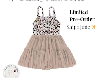 Mickey Cheetah Print Dress | Leopard Disney Outfit | Disney Park Outfit Women | Neutral Disney Dress | Trendy Disney Outfit | Twirl Dress