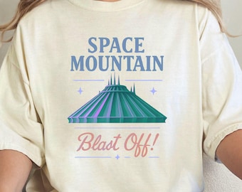 Space Mountain Comfort Colors Tee – Retro Disney, Tomorrowland Shirt
