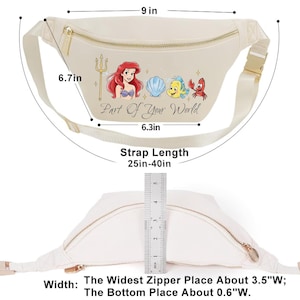 Park Day Belt Bag | The Little Mermaid |Disney Mom Crossbody | Fanny Pack Disneypark image 14