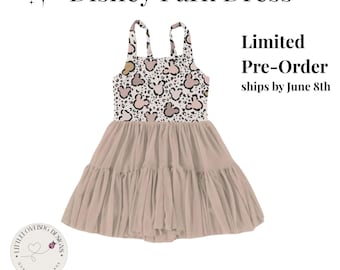 Mickey Cheetah Print Dress | Leopard Disney Outfit | Disney Park Outfit Women | Neutral Disney Dress | Trendy Disney Outfit | Twirl Dress