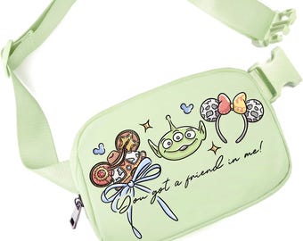 Toy Story Fanny Pack, Disney Belt Bag, Pixar WaistBag, Buzz & Woody Print