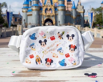 Disney Belt Bag, Magical Character Fanny Pack, Theme Park Crossbody Bag, Disney Trip Accessories