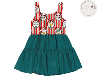 PREORDER Disney Christmas Dress, Holiday Disney Outfit, Christmas Park Outfit