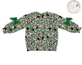PREORDER Disney Christmas Sweatshirt, Holiday Disney Outfit, Christmas Park Outfit