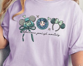Haunted Mansion Croquet Bow T-Shirt, Spooky Disney Tee