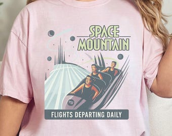 Disney Shirt | Space Mountain | Original Disney Ride Poster