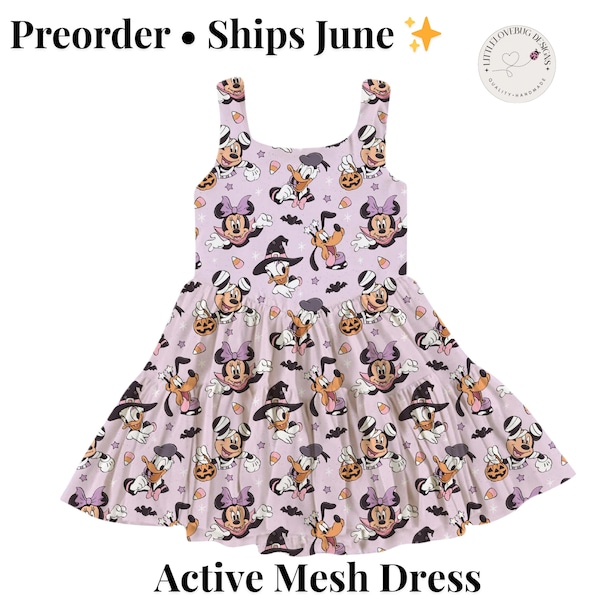 Disney Outfit Girls Disney Halloween Dress, Disney Park Outfit, Halloween, Disney Athletic Dress, Girls Disney Dress, Preorder