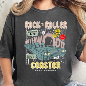 Comfort Colors Shirt, Disney Hollywood Studios Rock &#39;n&#39; Roller Coaster Tee, Aerosmith Ride Inspired Retro Disney Park T-Shirt