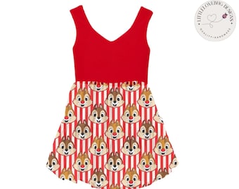 Preorder Chip and Dale Dress, Rescue Rangers Outfit, Girls Disney Dress, Park Outfit, Mommy and Me