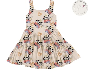 Mickey Minnie Runaway Railway Twirl Tulle Dress Pre-Order | Mommy and Me Disney Park Outfit