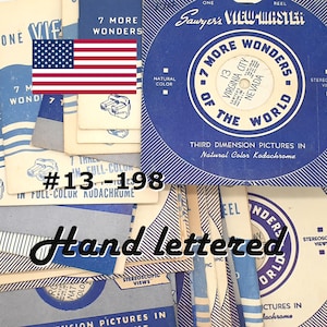 U.S.A. Lettered View-Master Einzelrollen
