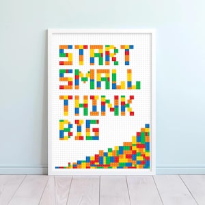 Bausteine Buchstaben Kunstdruck: Kinderzimmer Dekor (Digitaler Download)