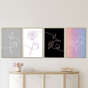 Bts Love Yourself Album Cover, Wonder, Her, Tear, Answer, Bts Home decor, Bts Gift , Bts Prints, Printable K-POP bts -DIGITAL DOWNLOAD