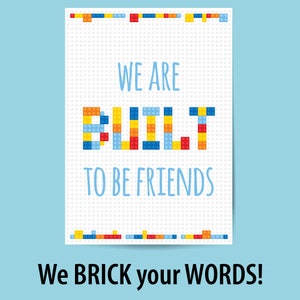 Personalized nursery wall decor, Home decor wall art building blocks wall art, Printable wall decor, Kids room decor - DIGITAL DOWNLOAD