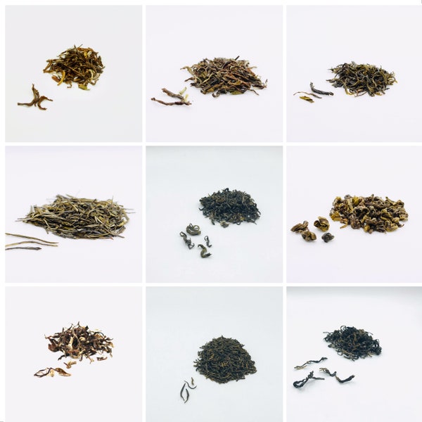 Organic Loose Leaf Tea Sampler. Choose from a variety of Green, Black, and White Teas. Straight from our farm to your cup!