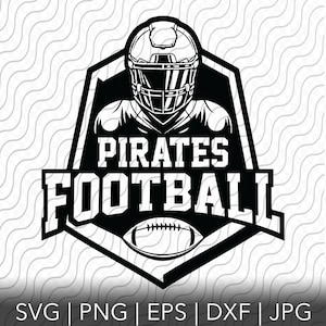 Pirates Football, Sports Team, SVG, PNG, EPS, dxf, jpg files for Cricut or Silhouette