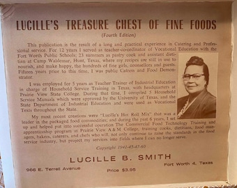 Lucille's Treasure Chest of Fine Foods 4th Edition 1960 , Cook Book Digital PDF, E-Book