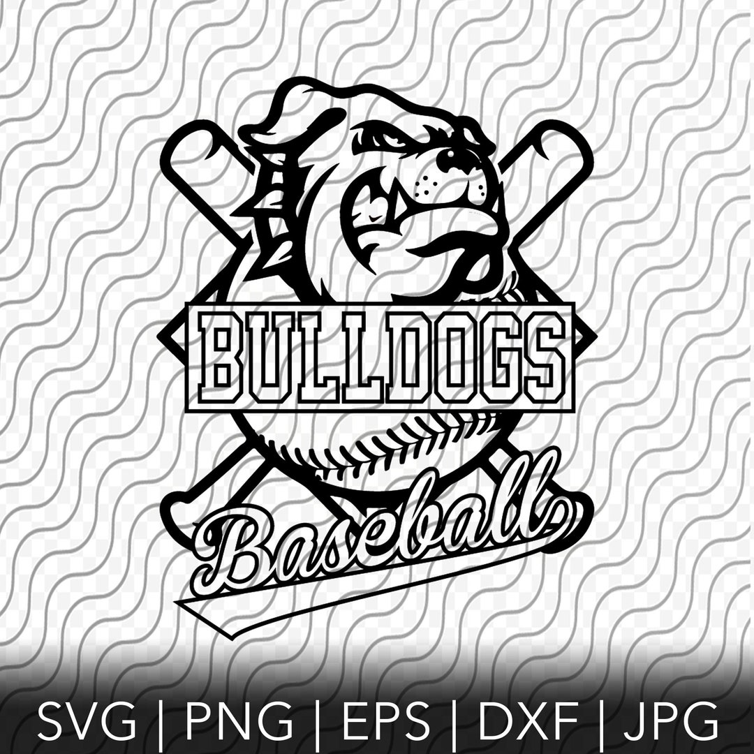 Bulldog Baseball, Lady Bulldog Softball, Mascot, Sport Team Logo, SVG