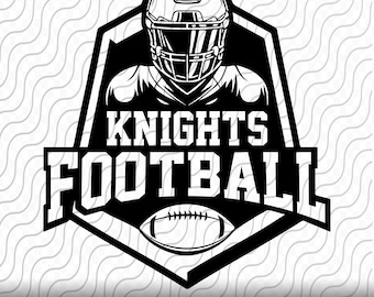 Knights Football, Sports Team, SVG, PNG, EPS, dxf, jpg archivos para Cricut o Silhouette